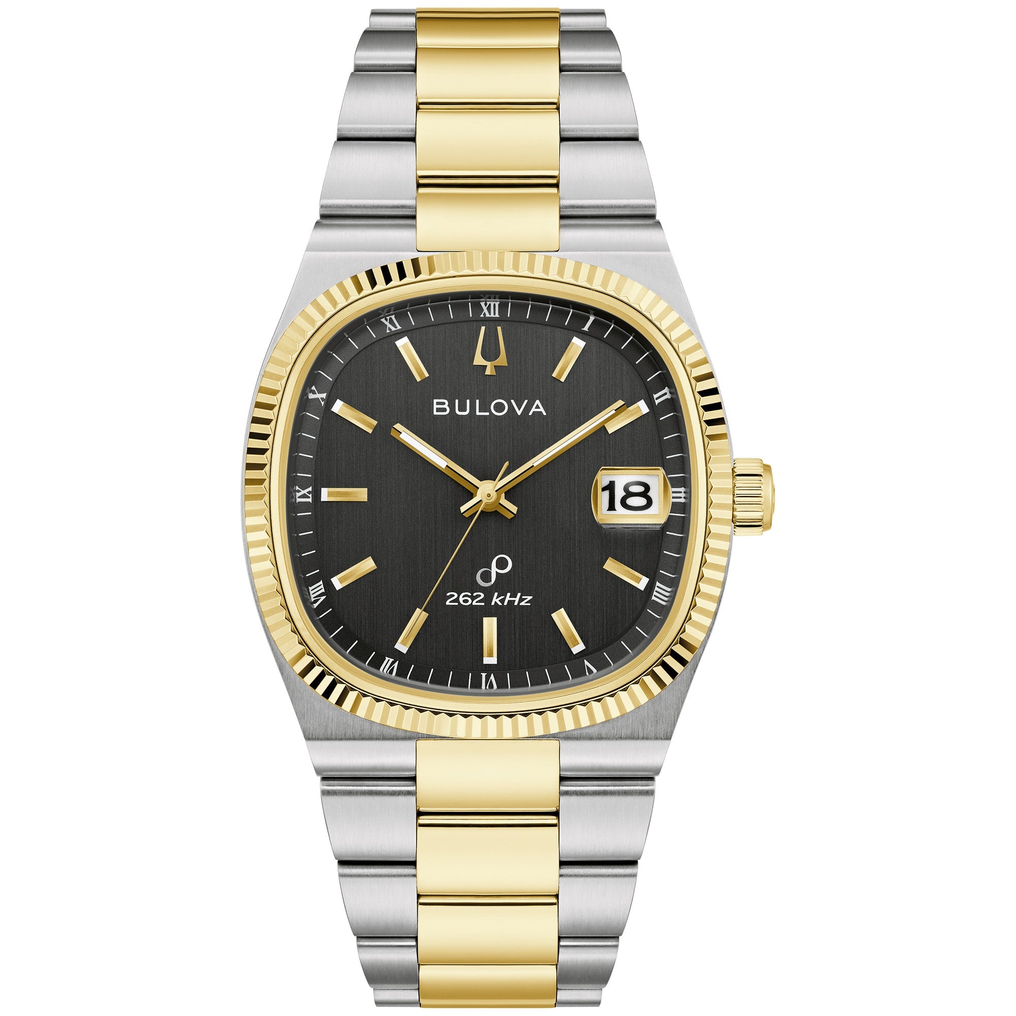 Bulova Super Seville Precisionist Two-Tone Black Dial 98B458