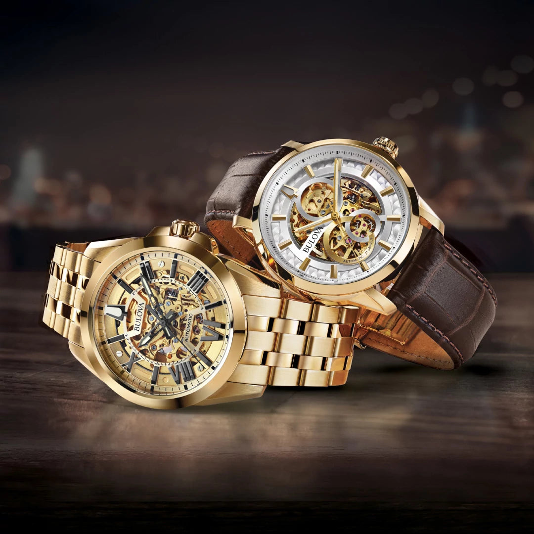 Bulova Sutton Collection – featuring the elegant 97A138 and 97A162 models with classic designs, refined dials, and sophisticated craftsmanship.