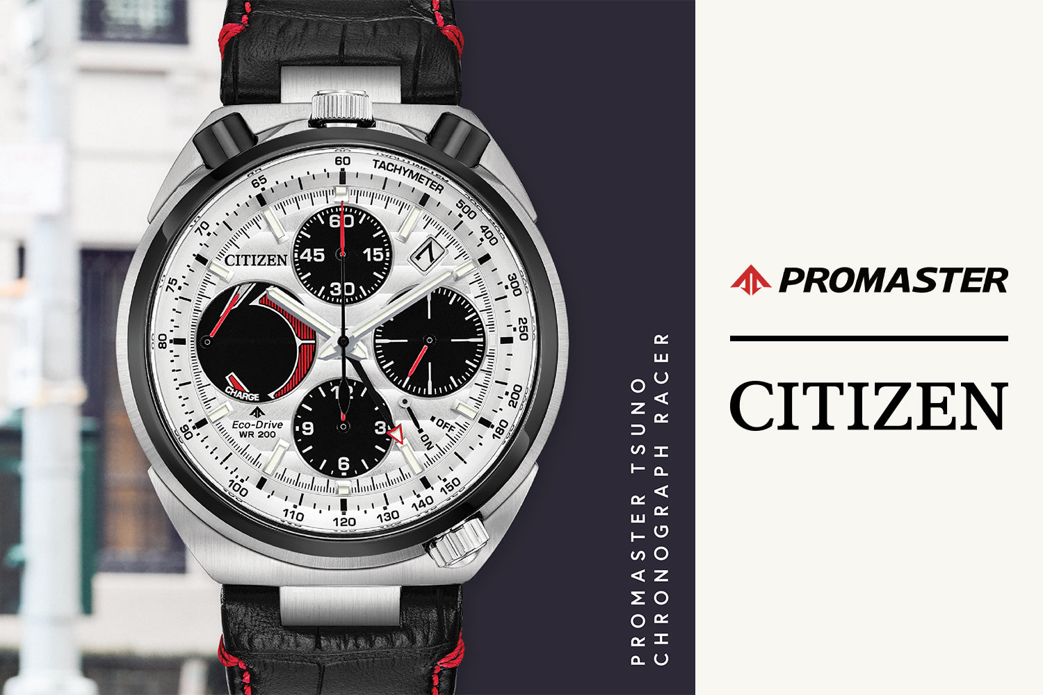Citizen Promaster Collection – featuring model AV0071-03A alongside durable sports watches designed for diving, aviation, and land adventures.