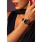  Model wearing the Citizen Eco-Drive Disney Evil Queen Shadow Watch GA1082-46W, demonstrating its elegant presence on the wrist.