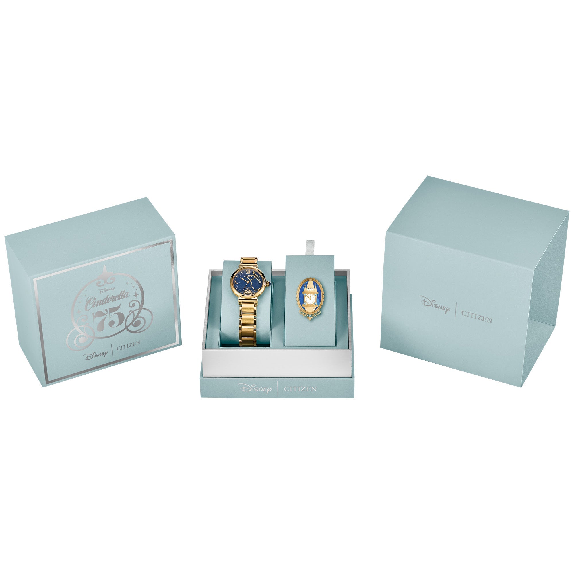 Citizen L Disney Cinderella 75th Anniversary Gold-Tone EM1068-69W