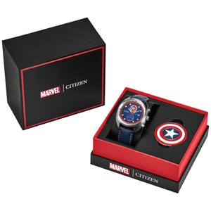 Citizen Captain America 85th Anniversary Eco-Drive Chronograph CA7046-46W