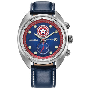 Citizen Captain America 85th Anniversary Eco-Drive Chronograph CA7046-46W