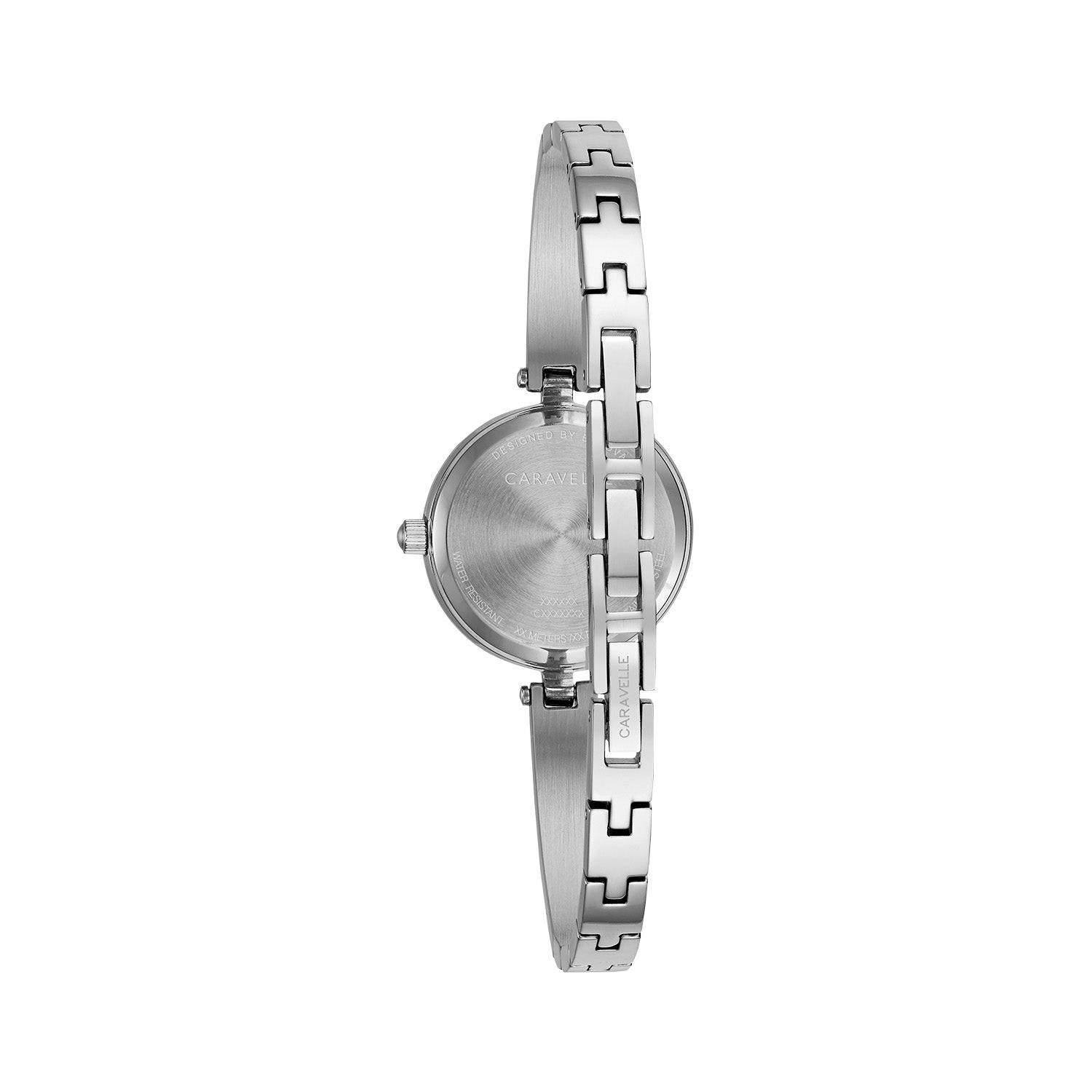 Rear view of the Caravelle by Bulova 43L215, highlighting the clasp mechanism.