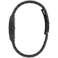 Profile view of Caravelle 45D111 showcasing curved mineral crystal and black-tone case edges.