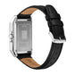 Back view of the Bulova 96A223 displaying the stainless steel case back with engraved details.