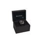 Bulova 96A312 presented in its special edition dark wood box with accompanying storybook and limited-edition certificate