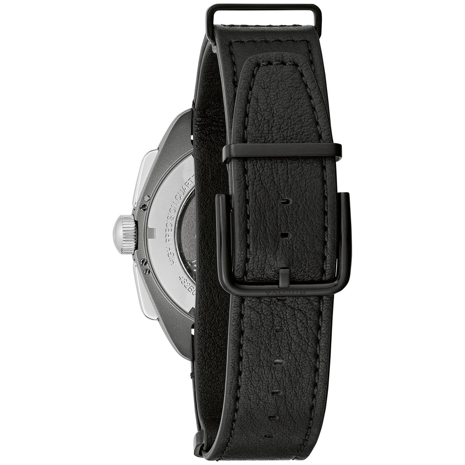 Rear view of the Bulova Lunar Pilot 96A312 highlighting the engraved case back with limited-edition numbering.