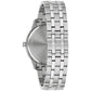  Back view of the Bulova Sutton 96B338, showcasing the stainless steel case back and bracelet.