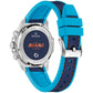 Rear view of the Bulova 96B460 displaying the custom E1 Team Miami logo on the case back.