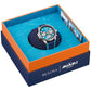 Bulova 96B460 presented in special edition packaging inspired by the E1 World Electric Powerboat Series.