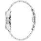Side profile of Bulova 96B469 showing stainless steel case and anti-reflective sapphire crystal.
