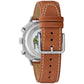 Bulova Military Green Dial Chronograph Leather Watch 96B482