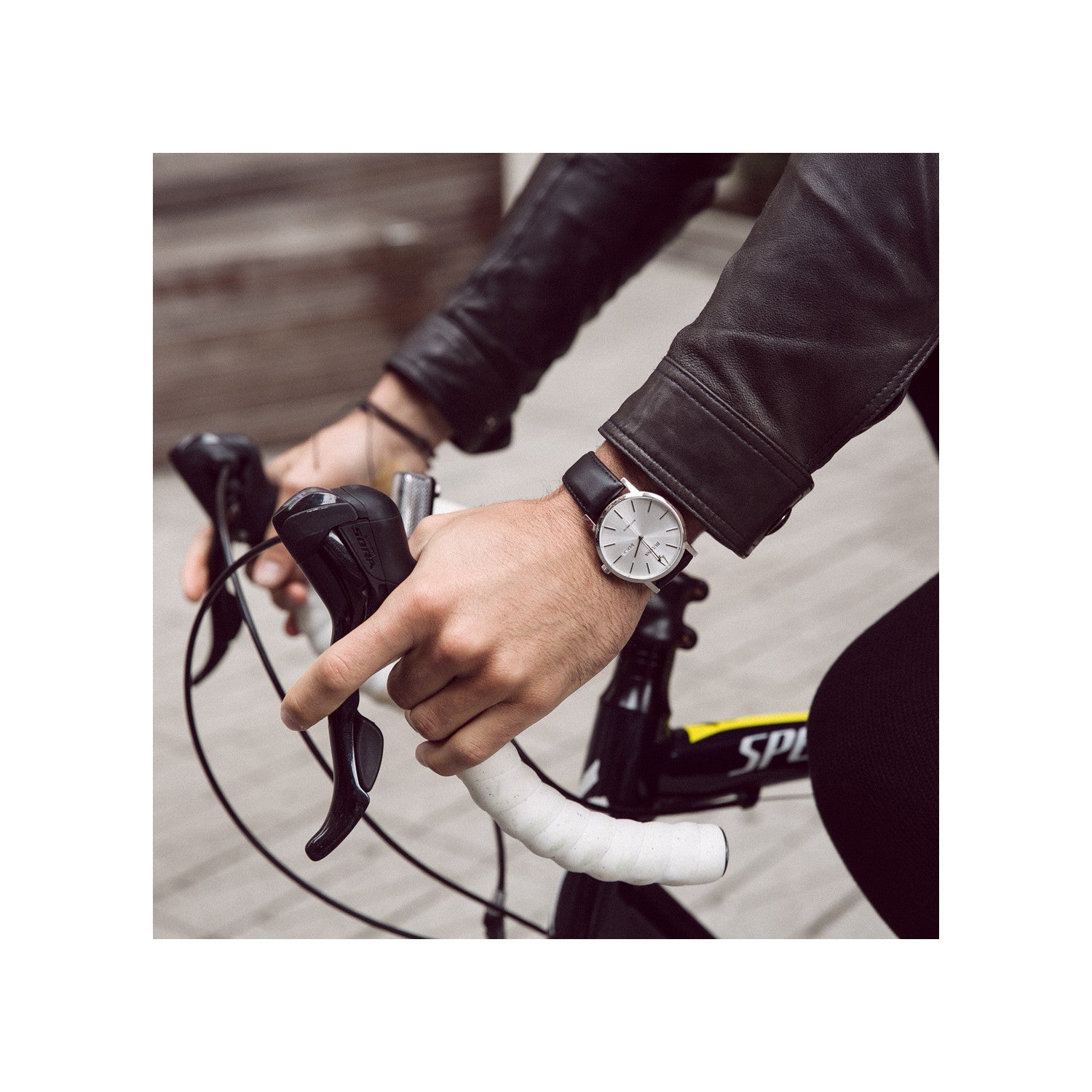 Model wearing the Bulova Classic Automatic 96C130, demonstrating its elegant presence on the wrist.