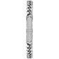 Bulova 96K105 stainless steel bracelet with crystal accents, designed to complement the matching watch.