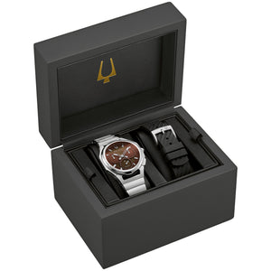 Bulova CURV Brown Dial Chronograph Watch 96K117