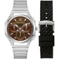 Bulova CURV Brown Dial Chronograph Watch 96K117