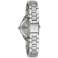 Profile view of the Bulova 96L285, highlighting its sleek stainless steel case and domed mineral crystal.