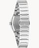  Back view of the Bulova Gemini 96L293 displaying the stainless steel case back and bracelet clasp.