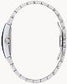  Side profile of the Bulova 96L293 highlighting the edge-to-edge curved metalized crystal and stainless steel bracelet.