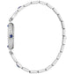 Side profile of the Bulova 96L340 showcasing the domed sapphire crystal and ornate filigreed expansion bracelet