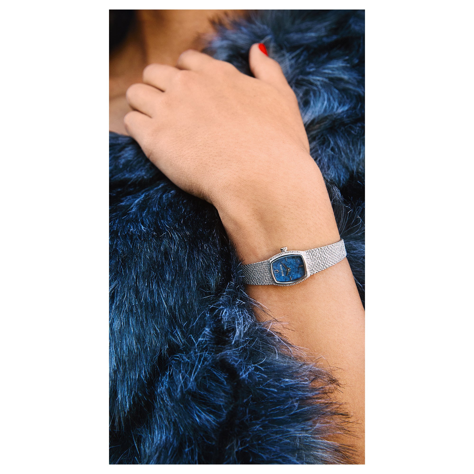 Bulova Blue Sodalite Dial Ladies' Watch 96L343