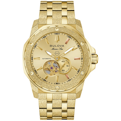 Bulova Marc Anthony Marine Star Gold Automatic Watch 97A200