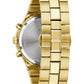 Close-up of the push-button deployant clasp on the Bulova Prestige Men's Chronograph Watch 97B232.
