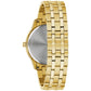 Back view of the Bulova Sutton 97D123, showcasing the stainless steel case back and bracelet.