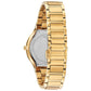 Back view of Bulova 97E100 highlighting the stainless steel case back design.