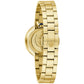 Close-up of the push-button deployant clasp on the Bulova Rubaiyat 97L181 Women's Watch.