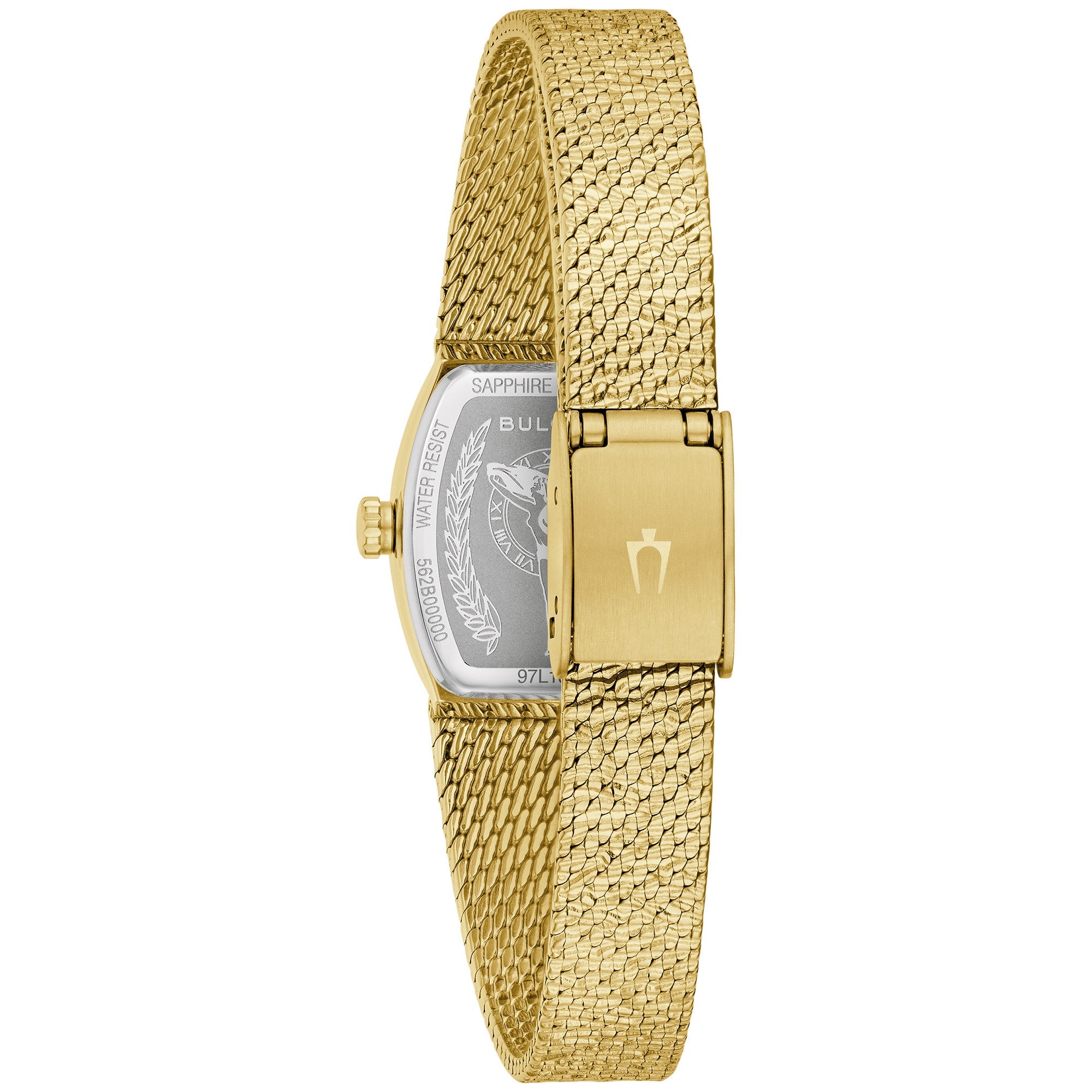 Bulova Green Malachite Dial Gold-Tone Watch 97L184