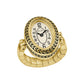 Bulova Art Deco Gold-Tone Ring Watch 97L188