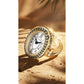 Bulova Art Deco Gold-Tone Ring Watch 97L188