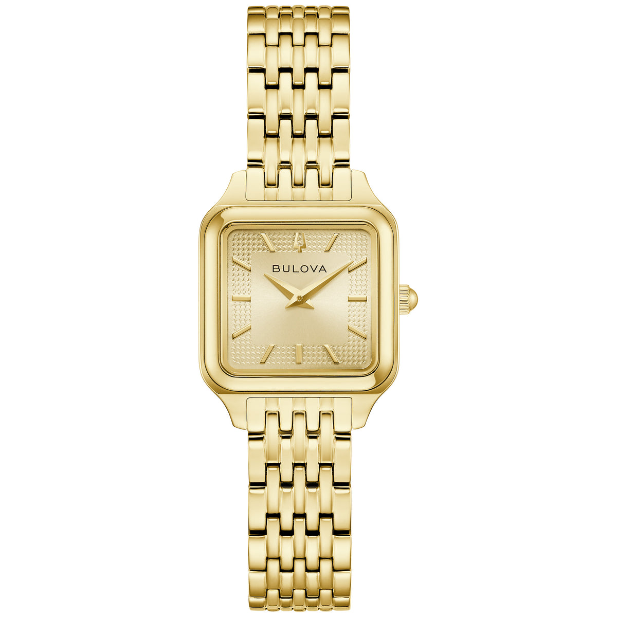 Bulova Sutton Champagne Dial Gold-Tone Watch 97L191