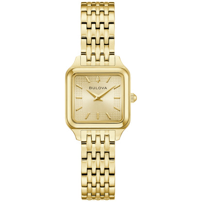 Bulova Sutton Champagne Dial Gold-Tone Watch 97L191