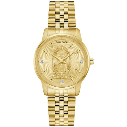 Bulova Virgin of Guadalupe Diamond Accent Watch 97P183