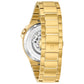 Bulova Maquina Gold-Tone Black Skeleton Automatic Watch 98A178