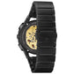 Back view of Bulova 98A207, highlighting the exhibition case back revealing the intricate movement.