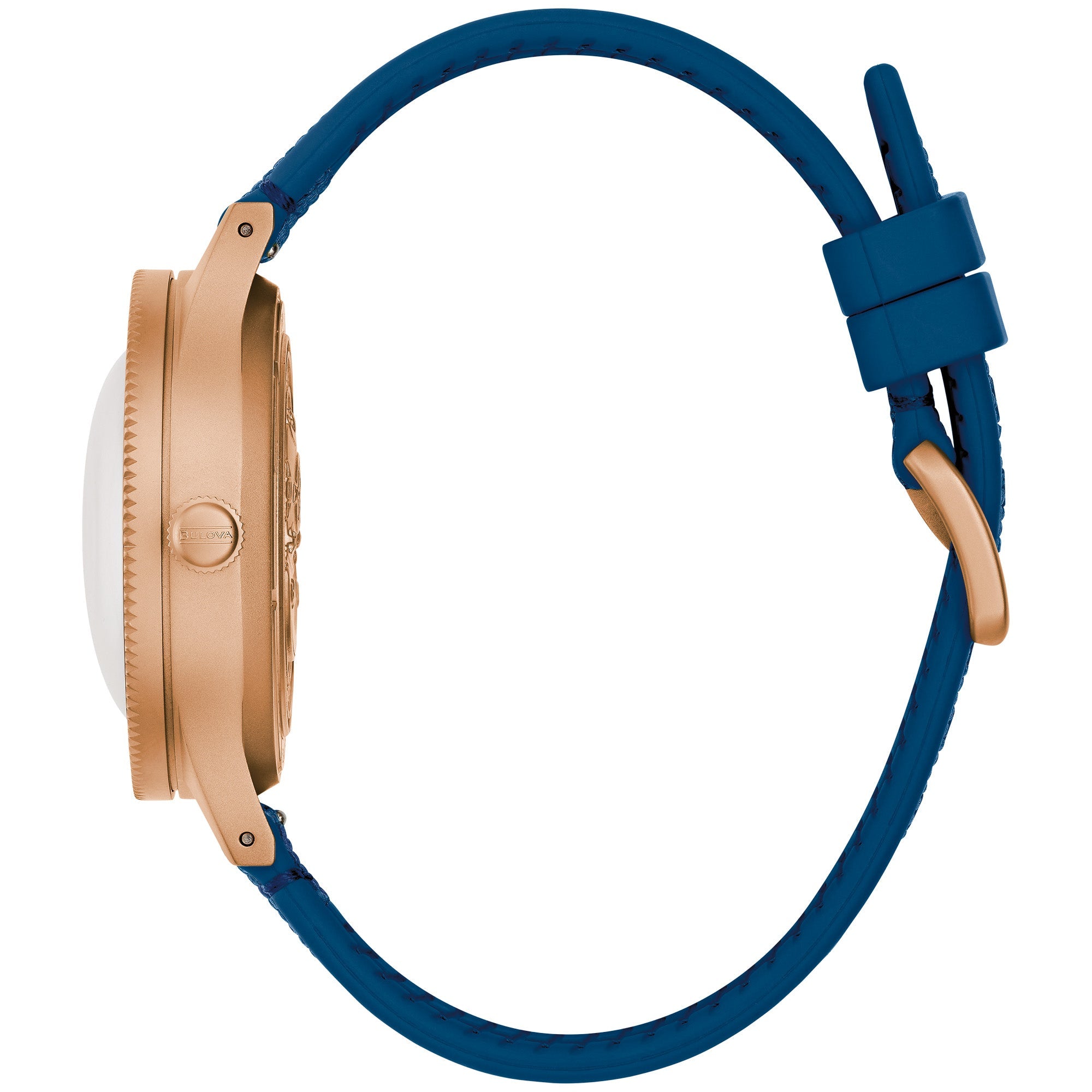 Bulova Mil-Ships Bronze Automatic Watch 98A325 – 41mm Blue Dial