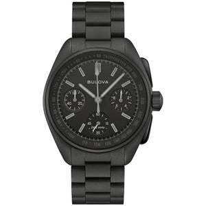 Bulova Lunar Pilot Black Hole Black Chronograph Watch 98A335