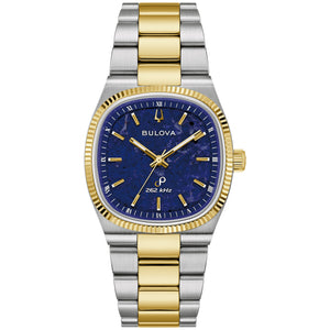 Bulova Super Seville Blue Sodalite Dial Watch 98A337