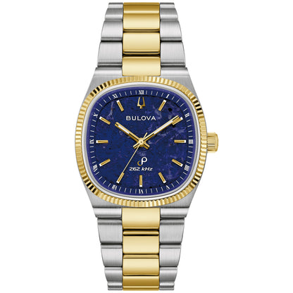 Bulova Super Seville Blue Sodalite Dial Watch 98A337
