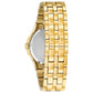 Back view of Bulova 98B174, highlighting the stainless steel case back and deployment clasp.