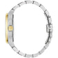 Side profile of the Bulova 98B391 highlighting the domed mineral crystal and brushed gold-tone bezel.