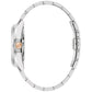 Side profile of Bulova Surveyor 98B422, highlighting the 39mm stainless steel case and flat sapphire crystal.