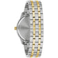  Back view of the Bulova Sutton 98D165 displaying the stainless steel case back and bracelet clasp.