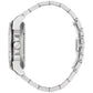 Side profile of Bulova 98D184 showcasing the angular stainless steel case and crown.