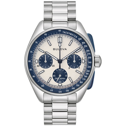 Bulova Lunar Pilot Blue Panda Chronograph Watch 98K112