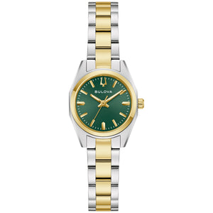 Bulova Surveyor Green Dial Two-Tone Watch 98L329